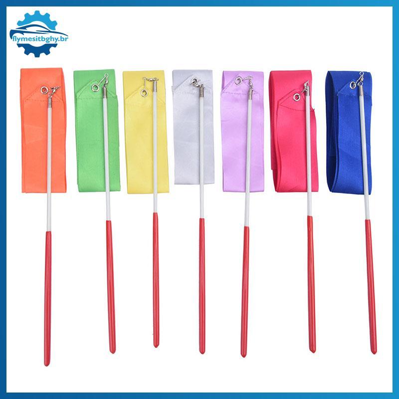 flym 2m Fitas De Ginástica Profissional Fita De Dança Arte Rítmica Ballet Streamer fl