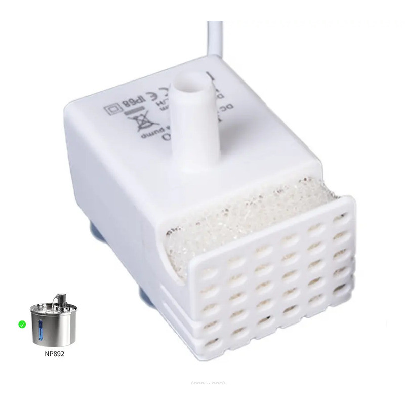 Bomba de Água para Pet com Fonte LED USB