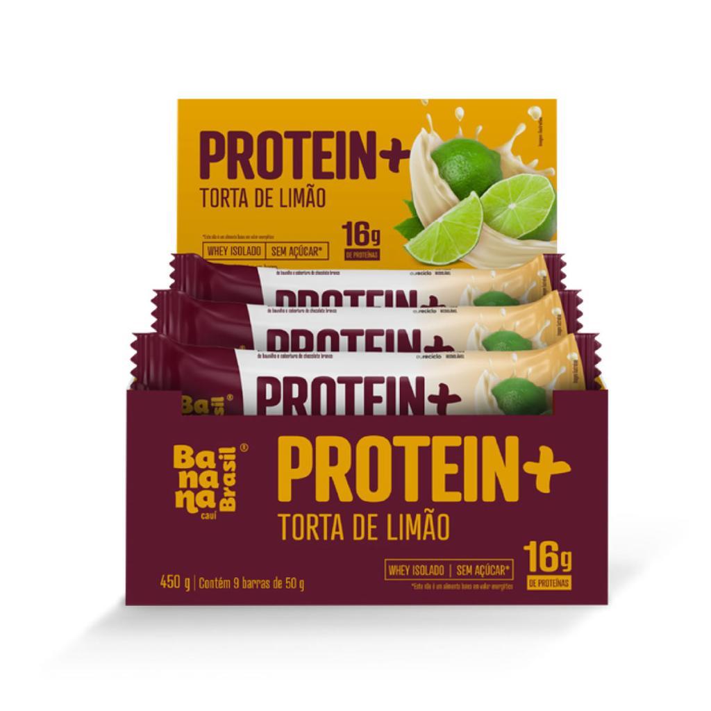 Barra Protein+ Sabor Torta de Limão Display 9un de 50g - Banana Brasil