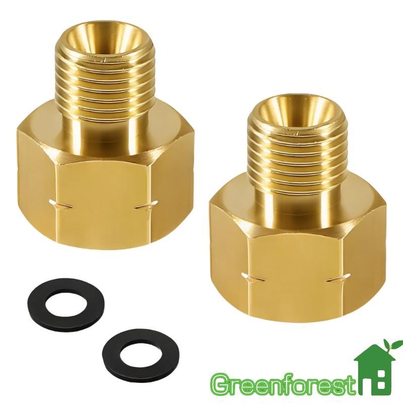 greenfor 2 Peças Conectores Mangueira Gás 1 4 Tamanhos Para 3 8 Fêmea Adaptador Latão Conversor Conexão E