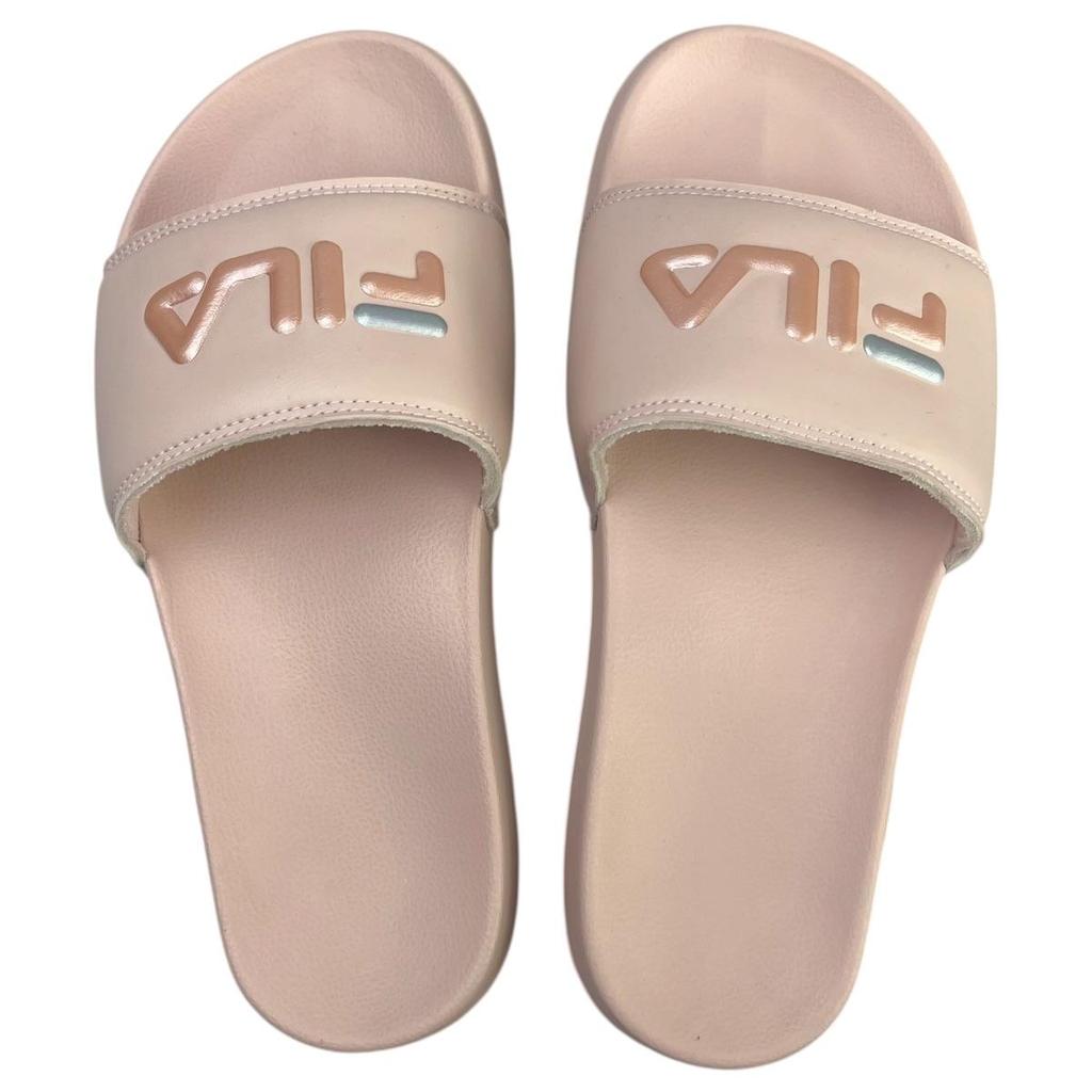 Chinelo Slide Fila Drifter Feminino Original Confortável Rosa Nude