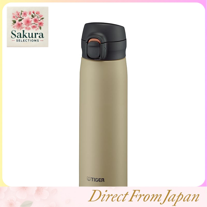 【Dishwasher Safe & Integrated Packing Model】Tiger Thermos Flask 500ml One-Push Stainless Steel Bottle with Easy Drinking Design. Only 3 parts to wash as the lid and packing are integrated. Easy Cap, Vacuum Insulated Mug, Heat Retention and Cold Preservati