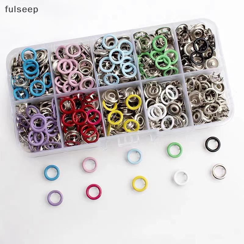 [fulseep] Alicate Ferramenta + 50/100 Conjunto De Botões De Costura De Metal Oco Sólido De Cinco Garras Bule Pressão Par