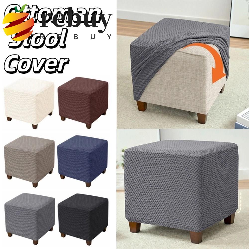 REBUY1 Capa Para Banco Otomano , Capas Universais Extensíveis Apoio Os Pés Do Sofá , Design Jacquard