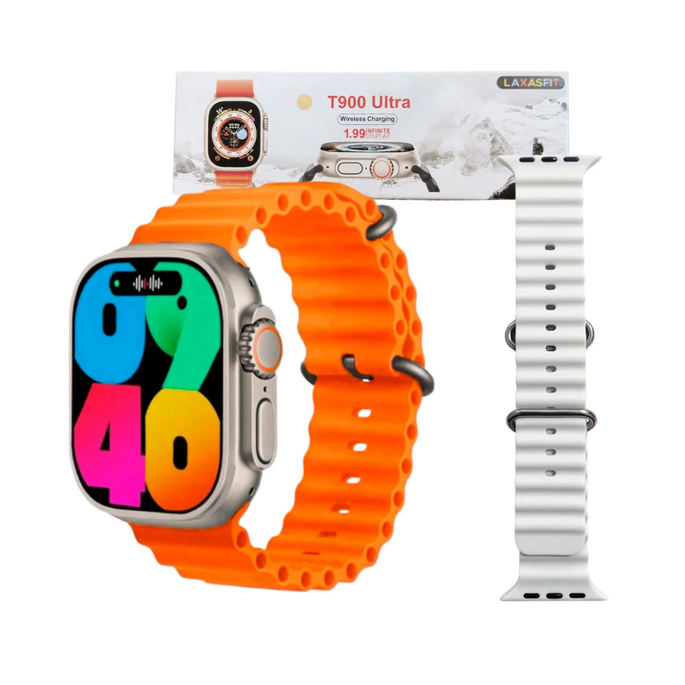 Smartwatch T900 Ultra Smartwatch 9 Ultra Relógio Inteligente 2 Pulseiras pronta entrega