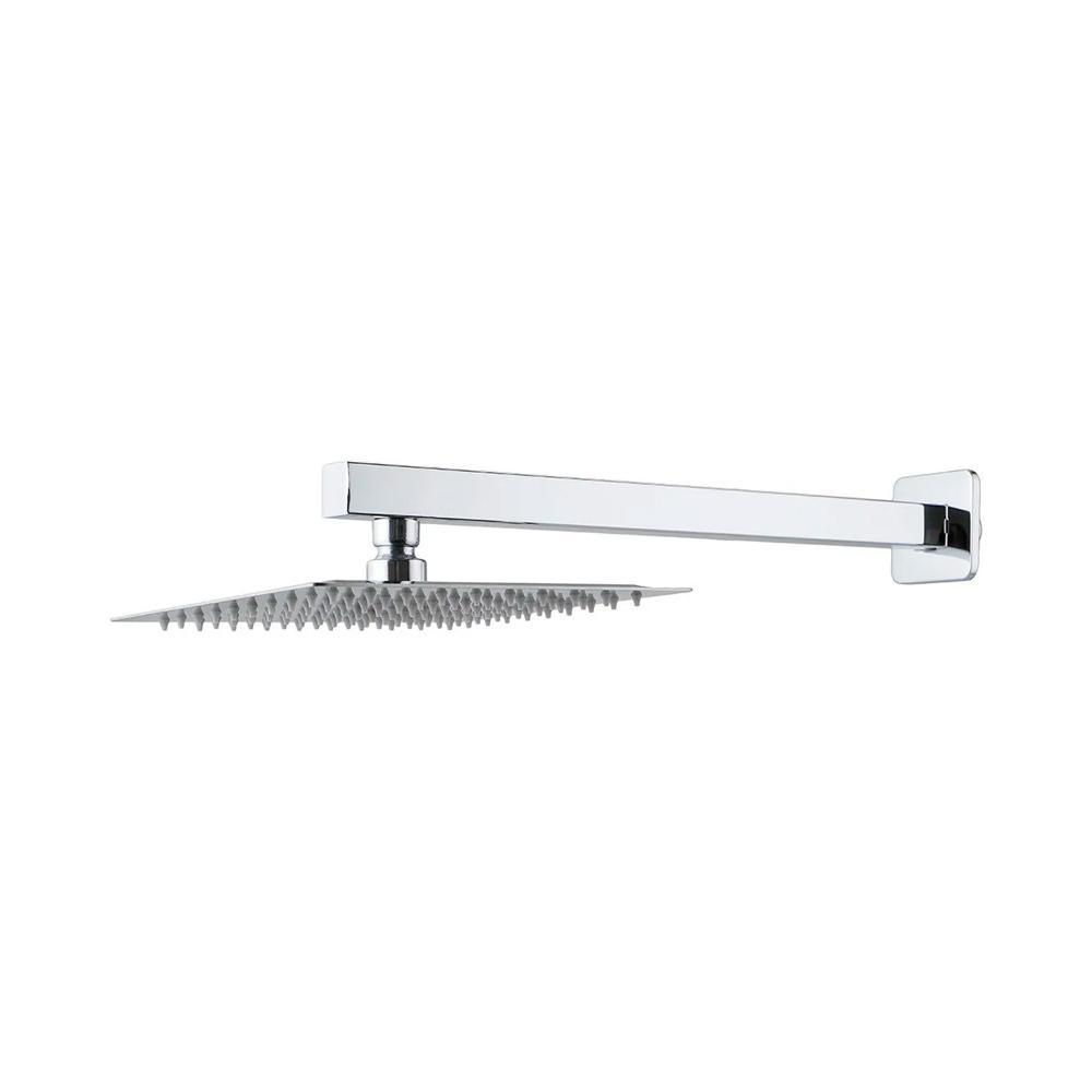 Ducha Chuveiro 30Cm Com Braço 40Cm Aço Inox 304 Juremá Pingoo - Prata