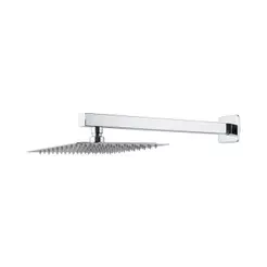 Ducha Chuveiro 30Cm Com Braço 40Cm Aço Inox 304 Juremá Pingoo - Prata