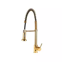 Torneira Para Cozinha Gourmet Misturador Monocomando Envira Pingoo - Dourado