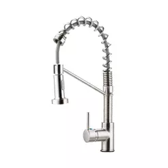 Torneira Para Cozinha Gourmet Misturador Monocomando Extensível Araguari Pingoo - Prata Escovado