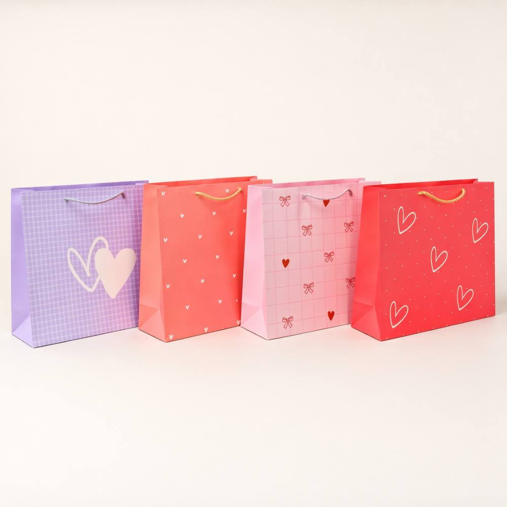 Sacola de Presente Decorada com Alça  - 32x26x11cm 