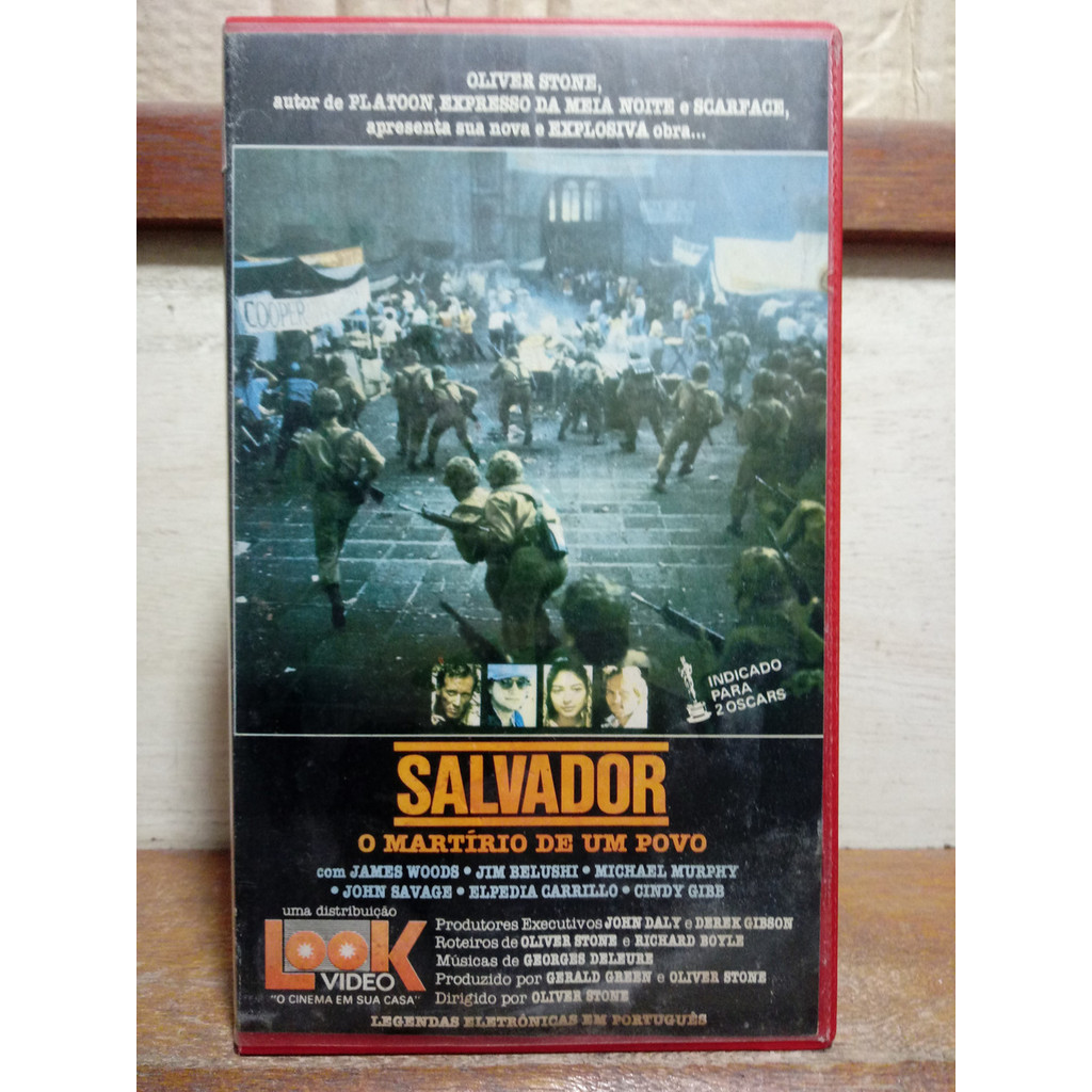 Vhs Salvador O Martírio De Um Povo - James Woods