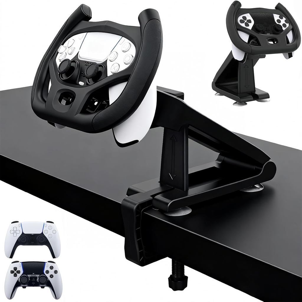 Suporte Universal Para Volante De Corrida Controlador PS5-De Direção Ajustável Com Braçadeira Forte Simulação De Jogo Re