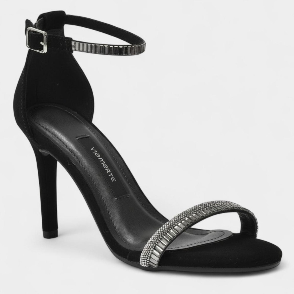 Sandália Via Marte Strass Pedraria Feminina