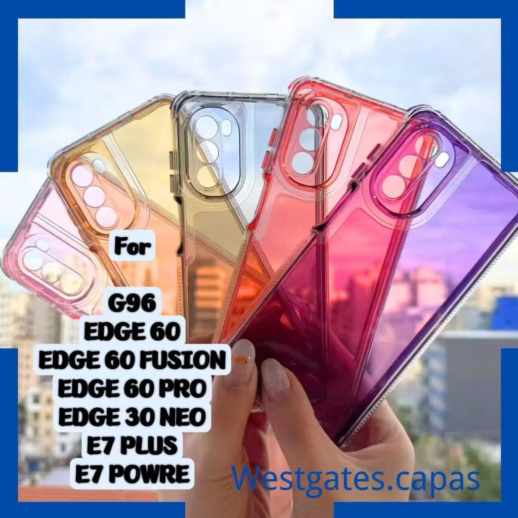 Capa Space 2 EM 1 Acrilico e Silicone Compatível para Motorola Moto G96 EDGE 60 