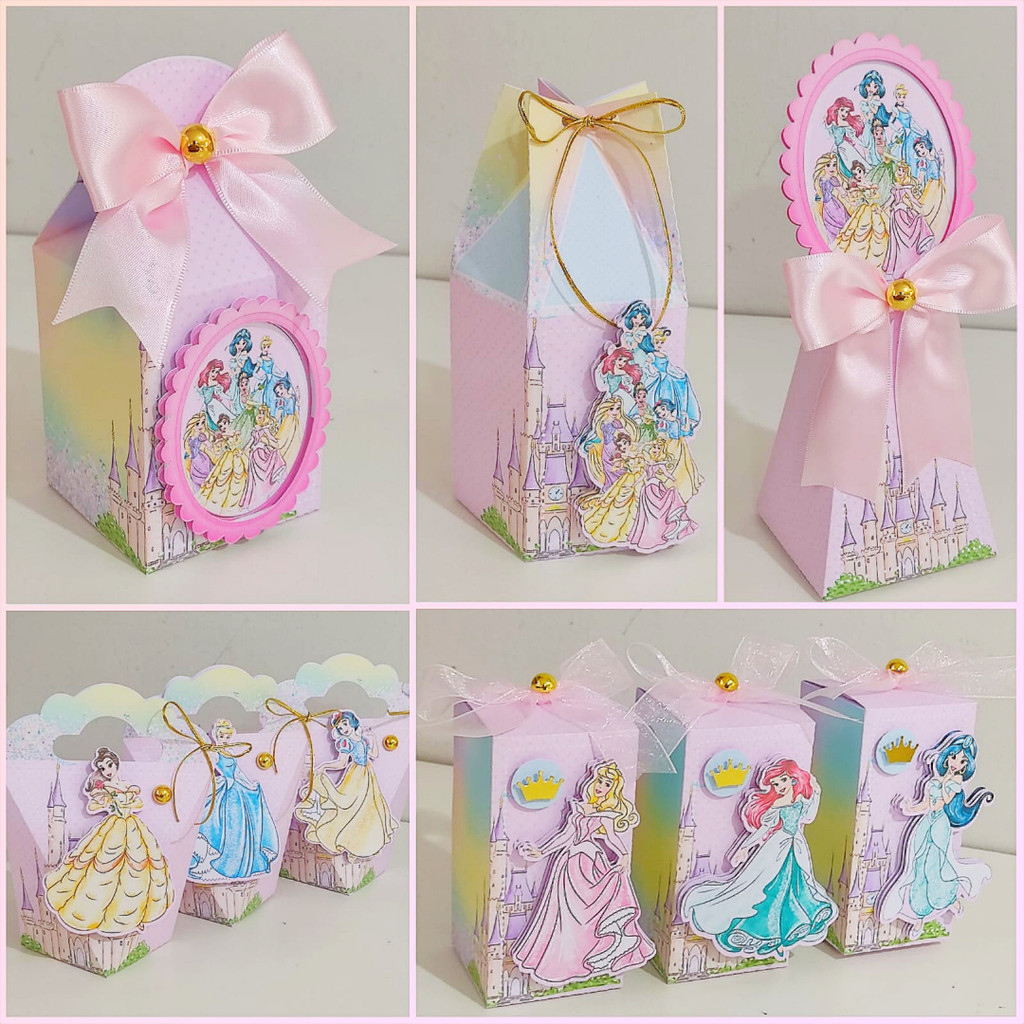 Kit Princesas 2 Lembrancinha Personalizado  50 Unidades Festa Facil
