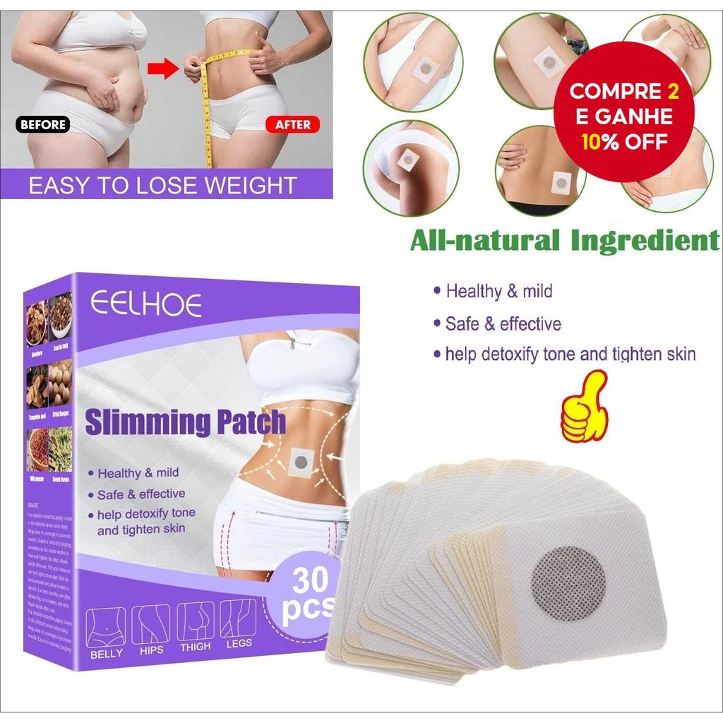 30 unidades de adesivos emagrecedores para perda de peso, dieta e desintoxicação queima de gordura 【Escolha】 em Oferta na Shopee