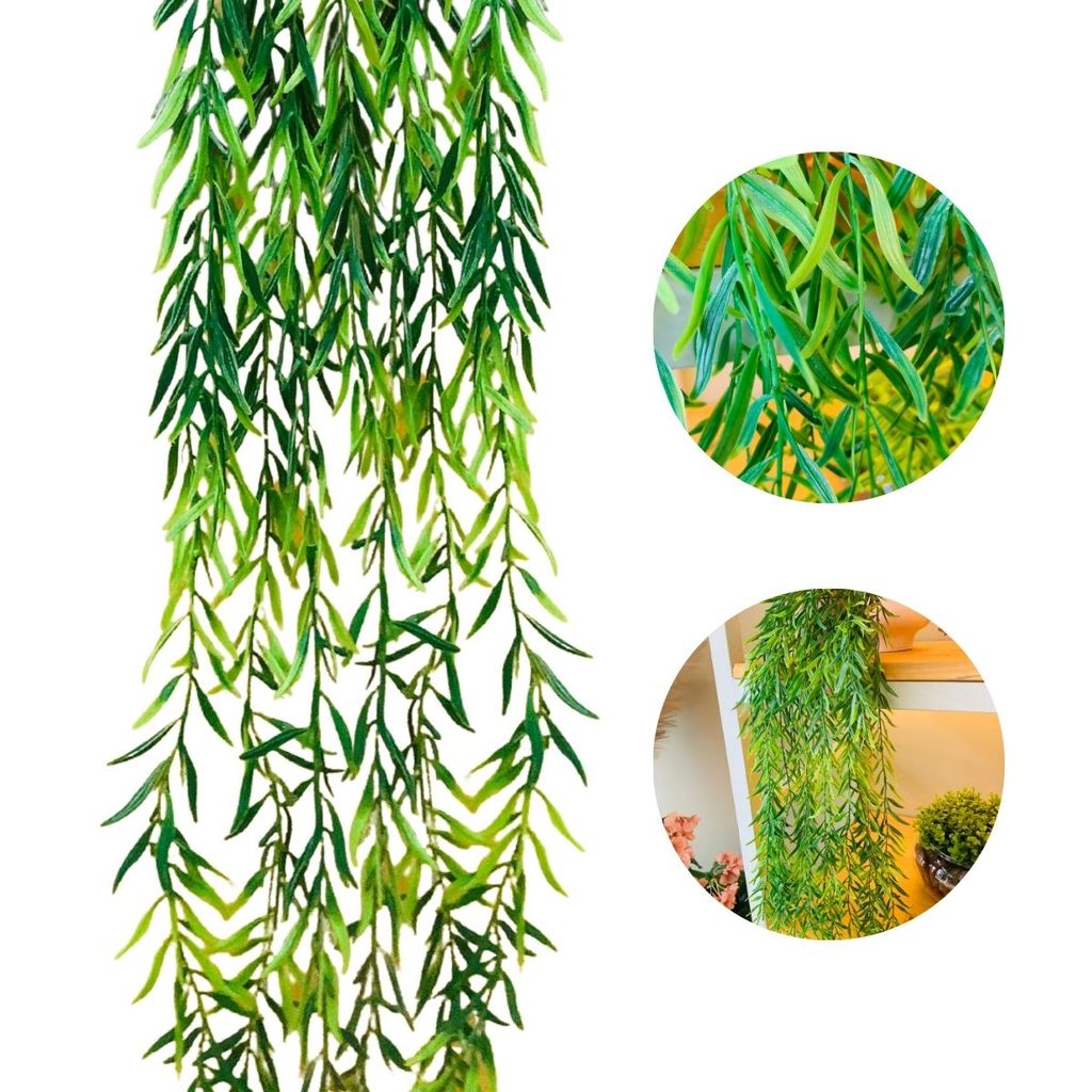 Plantas de folhagem artificial para pendurar Real Pendente Permanente decorar Arranjos e Prateleiras suspensas