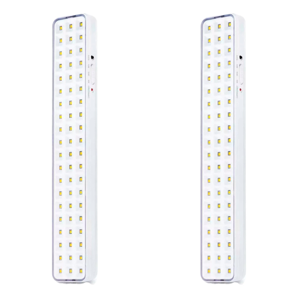 Luminária Emergência 5w 60 Leds Recarregável 6500k Cor Branco