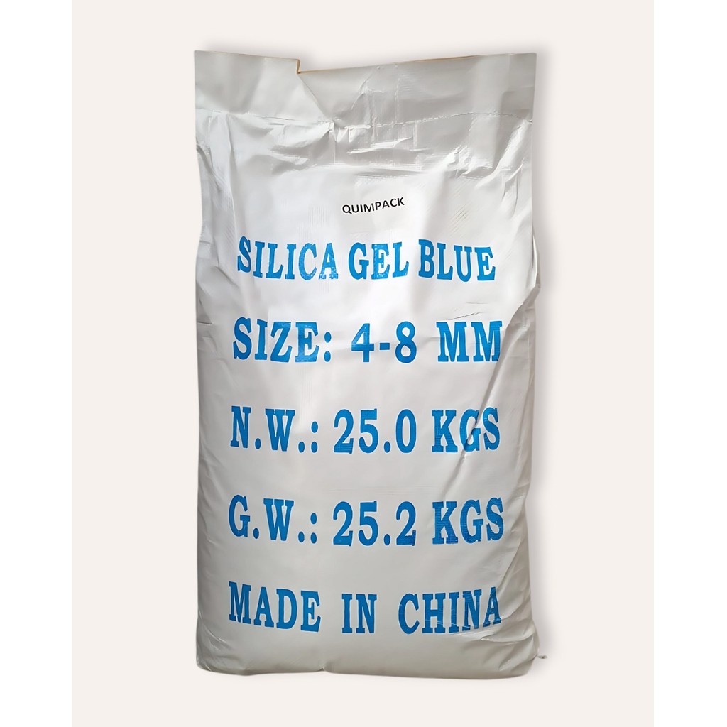 SILICA GEL AZUL 4 A 8 MM QUIMPACK - SACO DE 25KG
