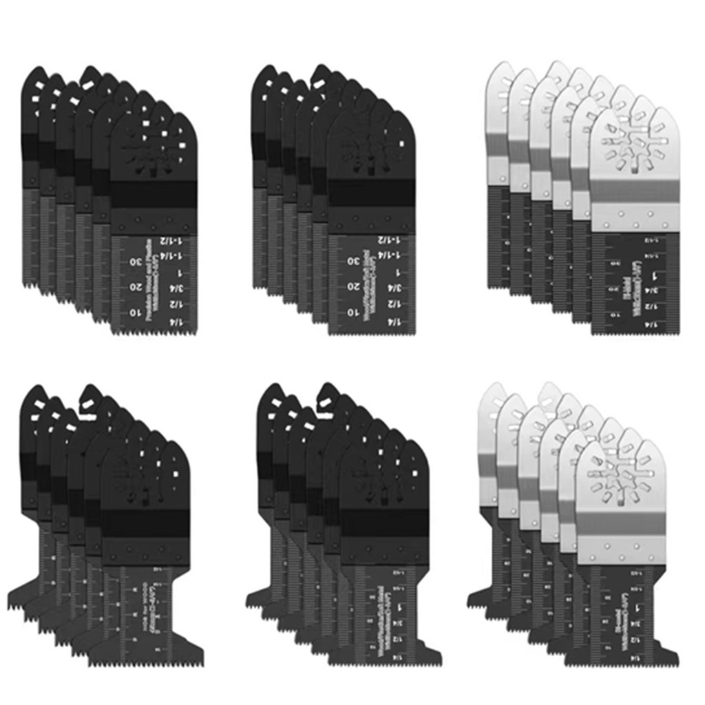 Kit 36pç Lâminas Oscilantes Multitool Madeira e Metal