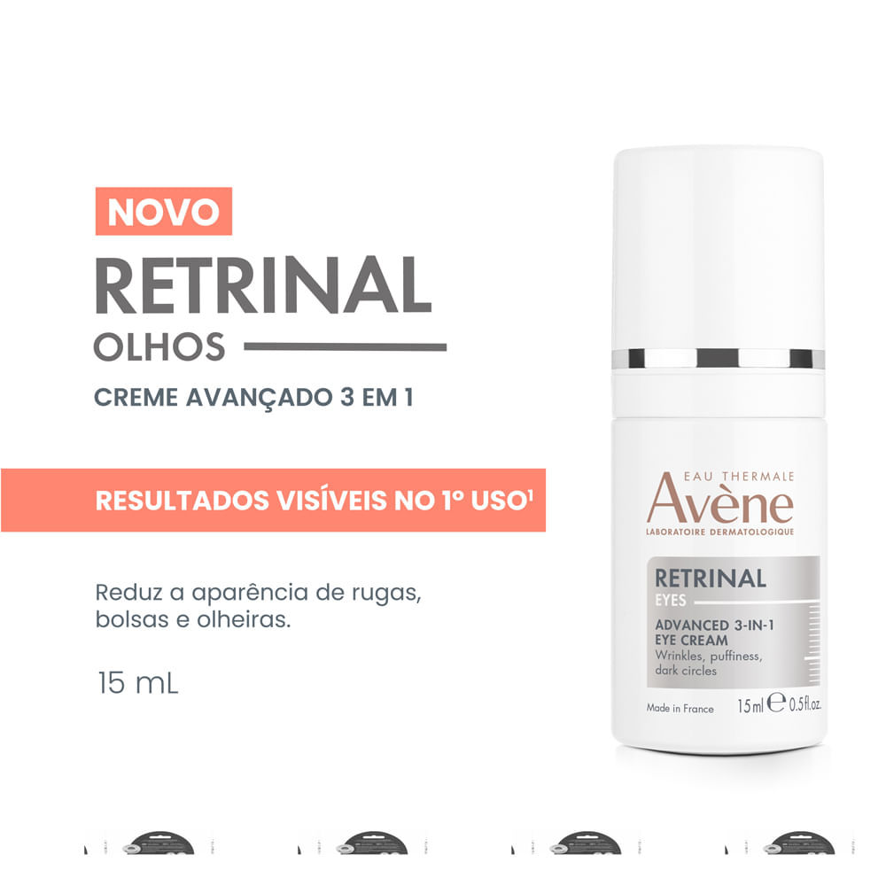 Detalhes do Retrinal Eyes Avène Creme para o Contorno dos Olhos 15ml