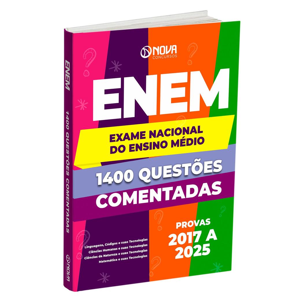 Imagem Livro 1.400 Questões Gabaritadas - ENEM 2026