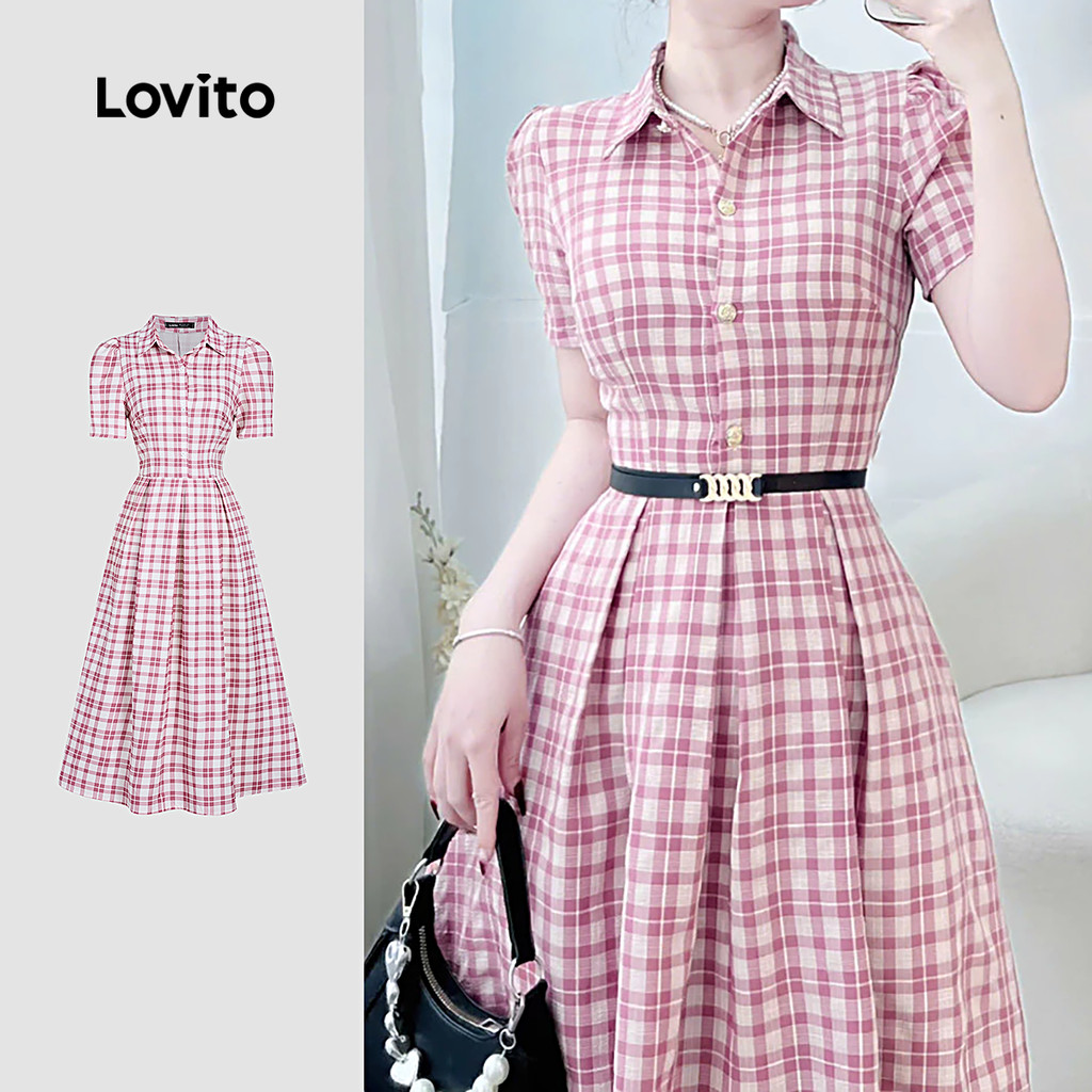 Lovito Vestido Boho com Zíper Primavera/verão para Mulheres L164ED262 em Oferta na Shopee