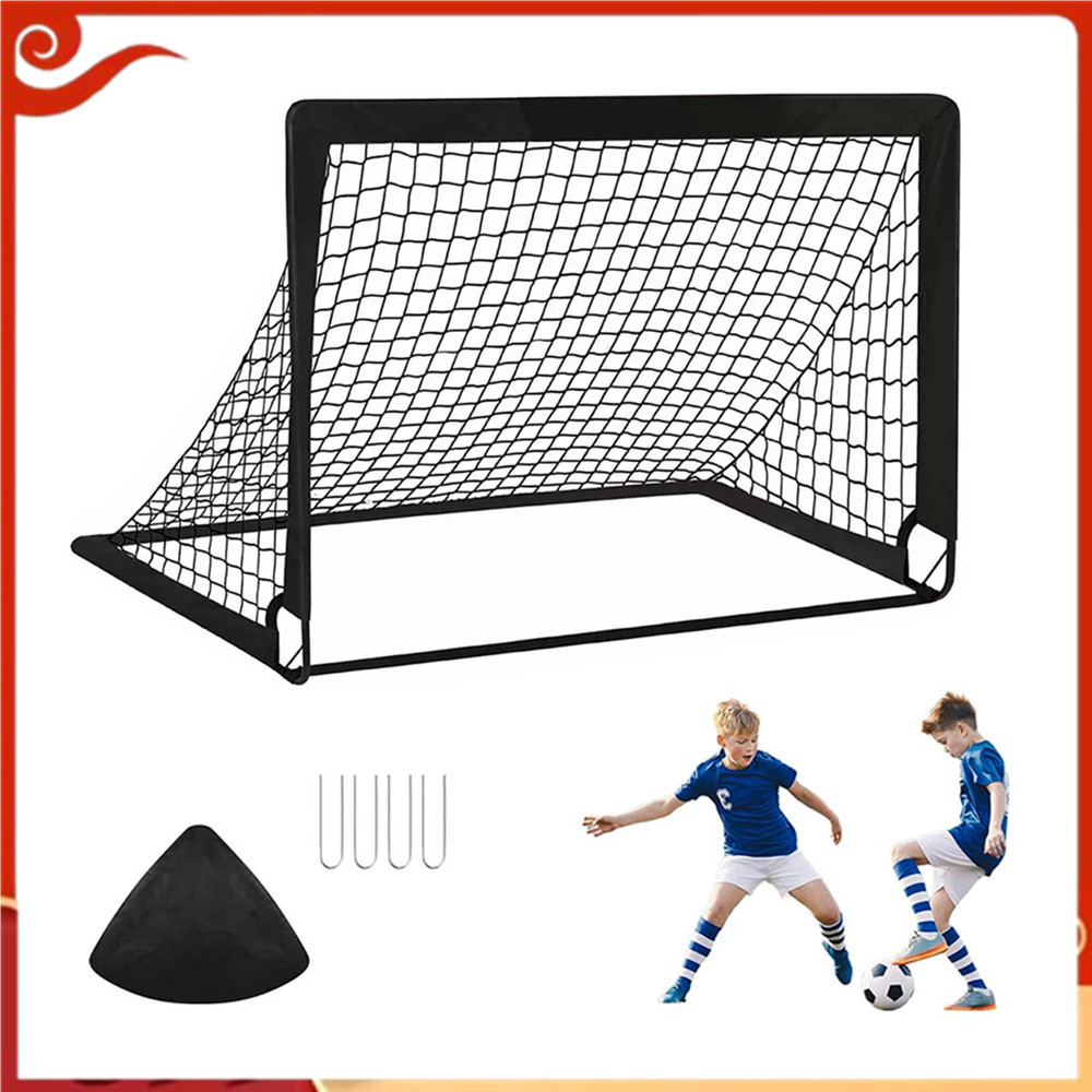 1 rede de treinamento de gol de futebol infantil ao ar livre estilo Pop-up portátil, 120x90cm laranja