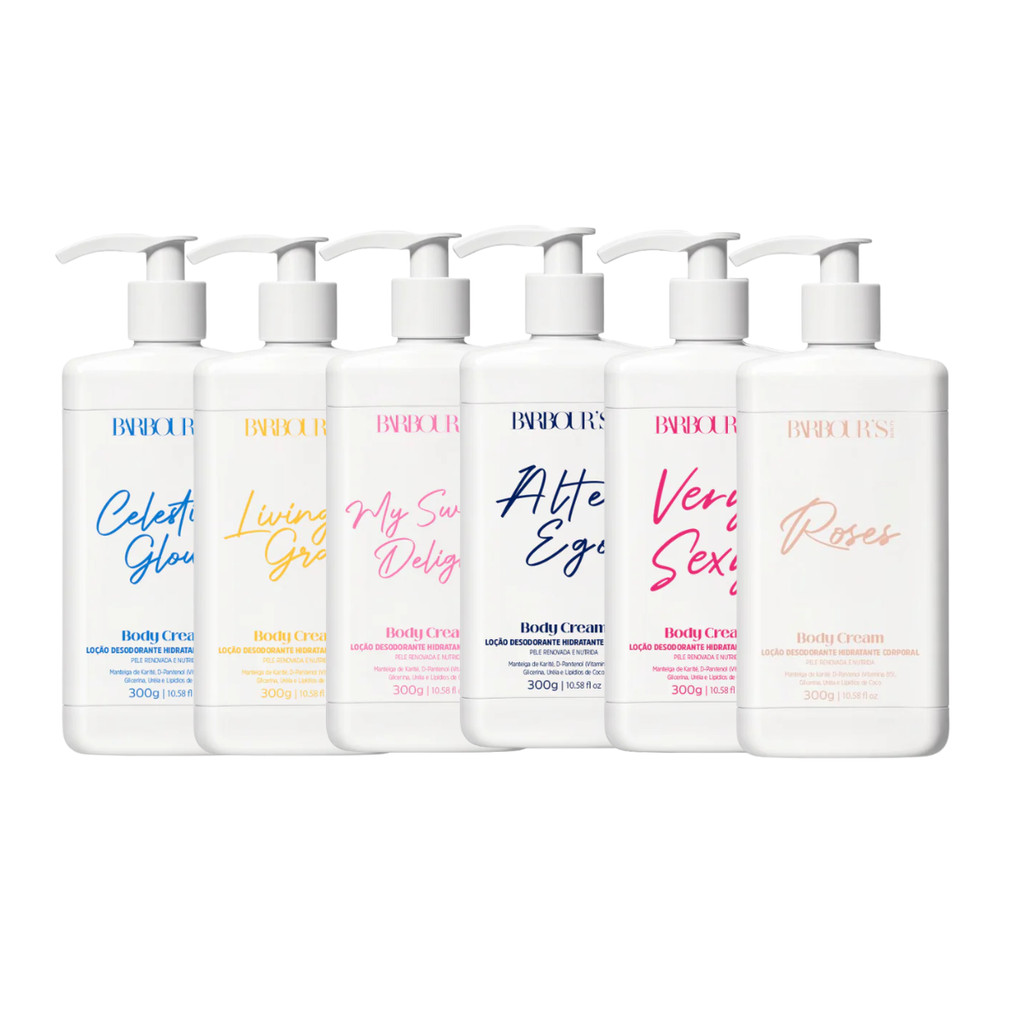 Body Cream Loção Desodorante Hidratante Corporal 300G Barbours em Oferta na Shopee