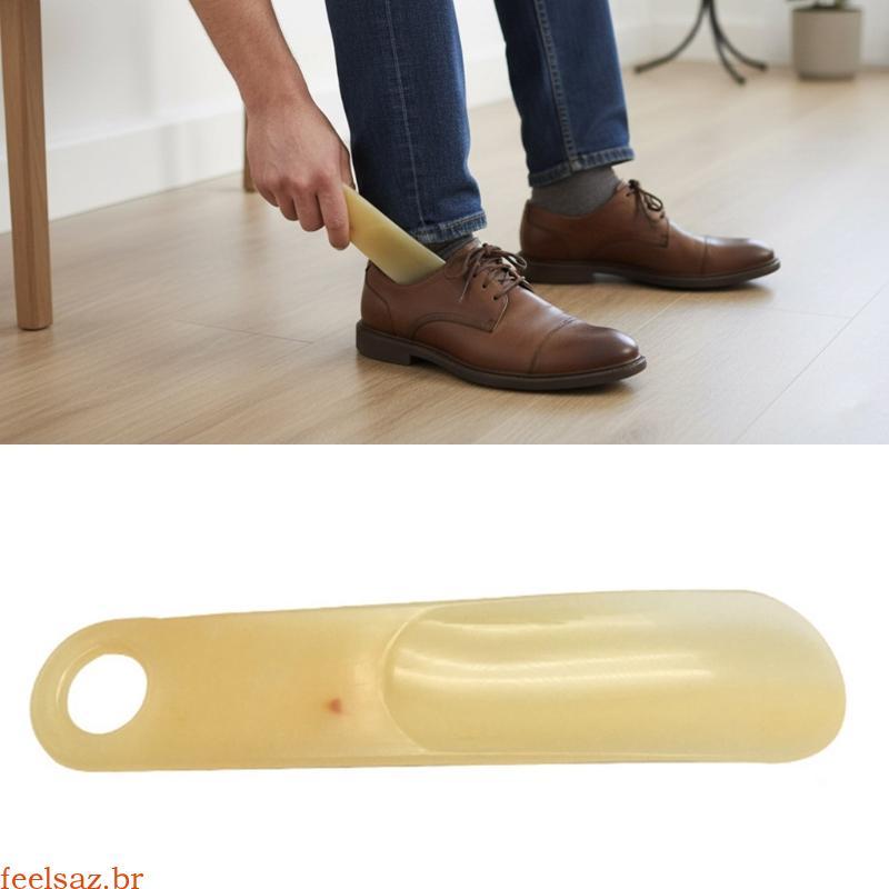 feelsaz Calçadeira, 15cm, Portátil, Aderência Ergonômica, Buzina Para Tênis, Couro, Bota Sapat