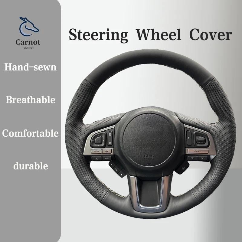 Capa De Volante De Couro De Microfibra Para Subaru WRX (STI) 2015-2019 Levorg 2015 2016 Alça Interior Acessórios Do Carr