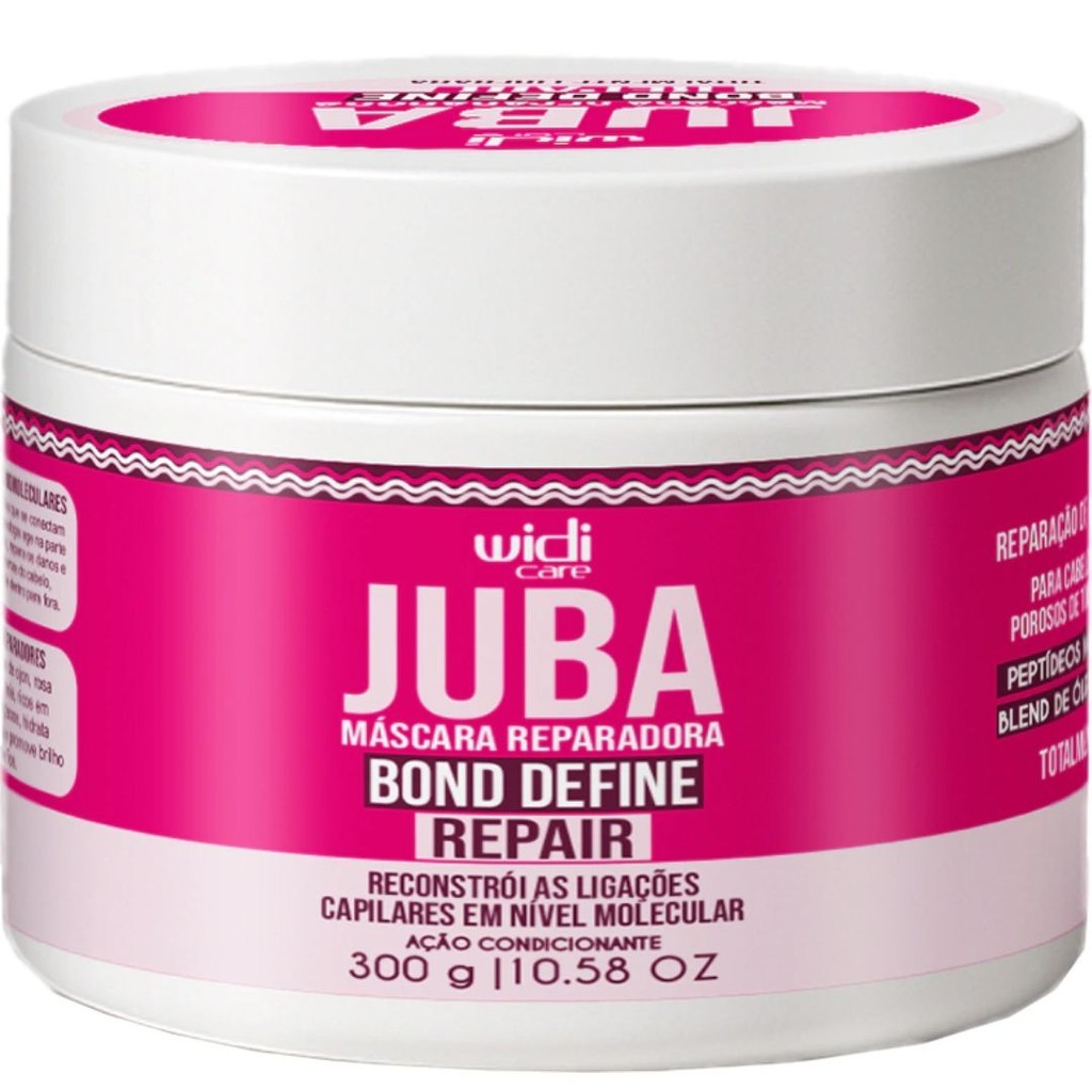 Máscara Widi Care Juba Bond Define Repair 300g Reconstrução Definição Cachos Antifrizz