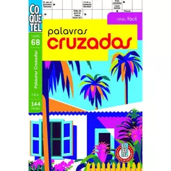LIVRO COQUETEL PALAVRAS CRUZADAS FÁCIL 68
