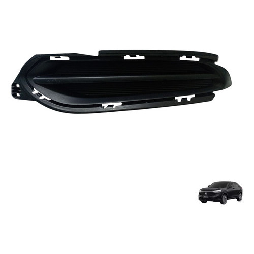 Grade Farol Milha Esquerdo Honda Hrv 2019 2020 2021 Preto