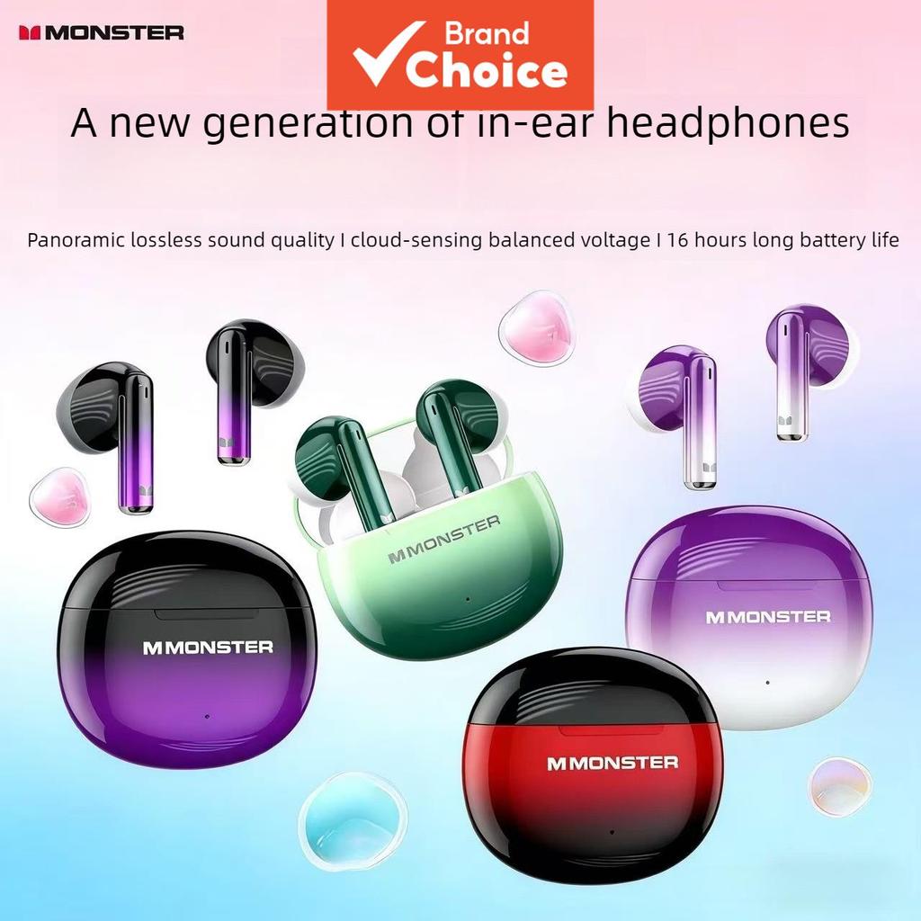 Fones De Ouvido Monster GT37 Deep Bass Gradiente Bluetooth Color Earbuds HiFi Stereo Sound Headests Semi-Intra-Auricular