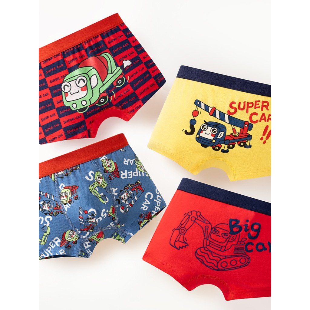 2025 roupa íntima infantil masculina de algodão puro classe A boxer Shorts bebê pequeno médio grande crianças estudantes