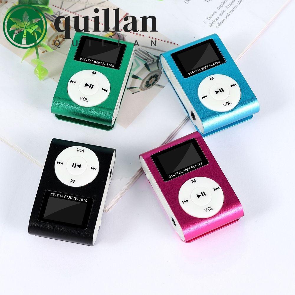 QUILLAN USB MP3 Players De Música , Slot Para Cartão De Metal Portátil Mini MP3 Player , Som Sem Perdas Estudante Walkma