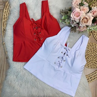 Blusa corset plus size alça frente ajustável GG 48 a 52 em Oferta na Shopee
