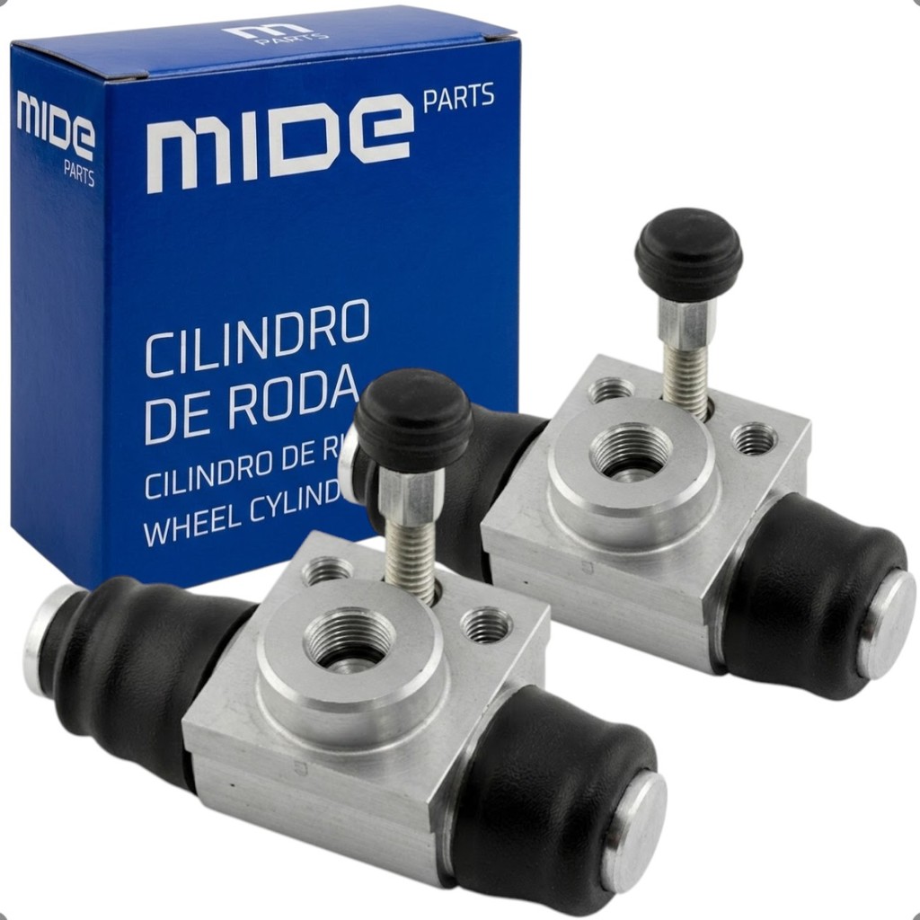 Par Cilindro De Roda Burrinho Freio Traseiro Para Vw Gol Fox Polo Santana Mide Parts 17,46mm Nacional MDCR010 2un