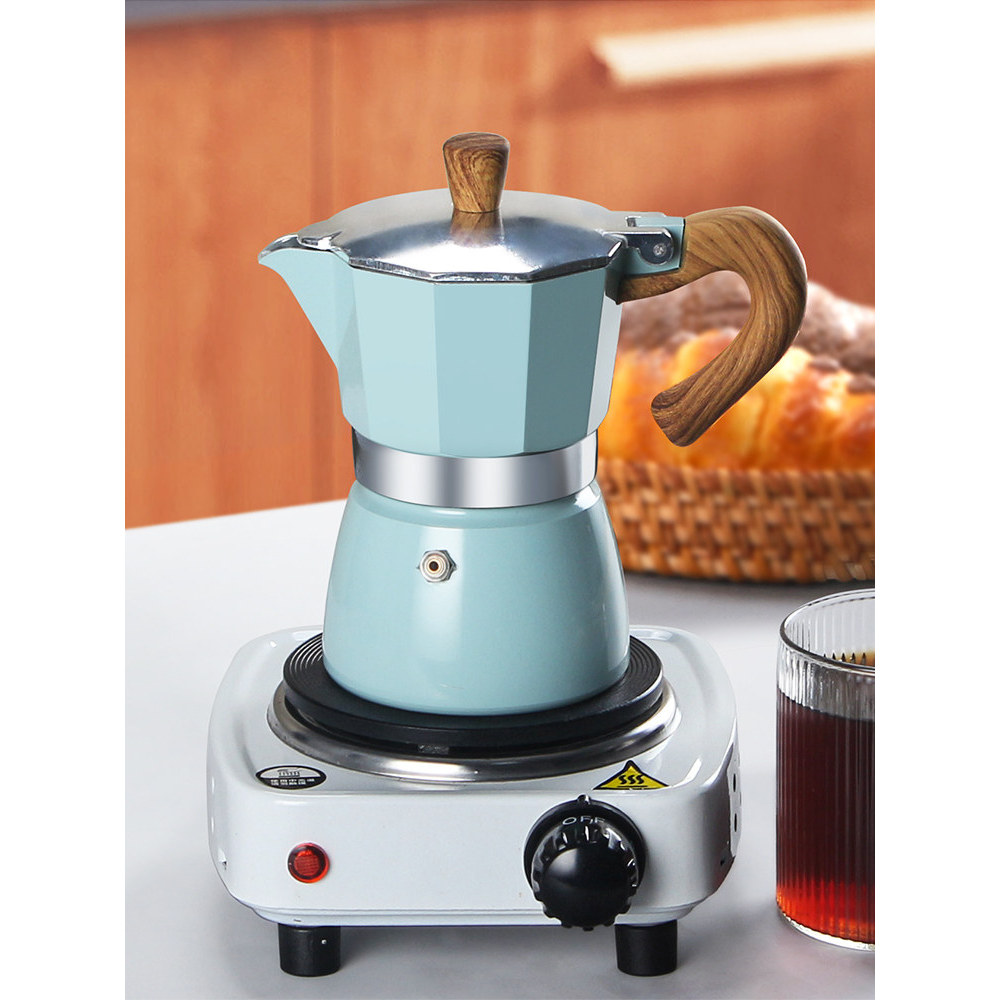 Moka pote italiano Espresso doméstico feito à mão conjunto de cafeteira extração de graxa filtro de gotejamento pote caf