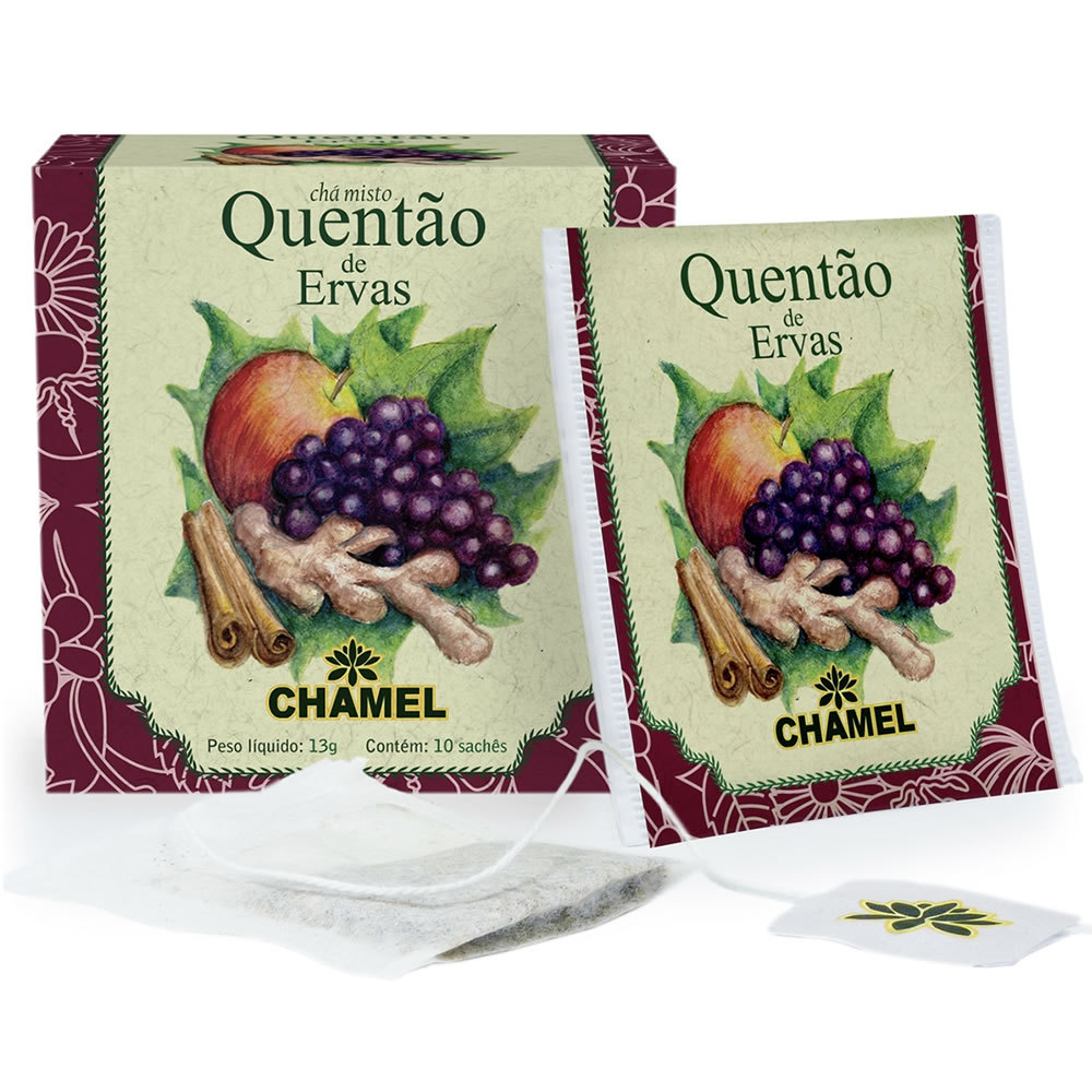 Chá Misto Quentão de Ervas com 10 Sachês - Chamel