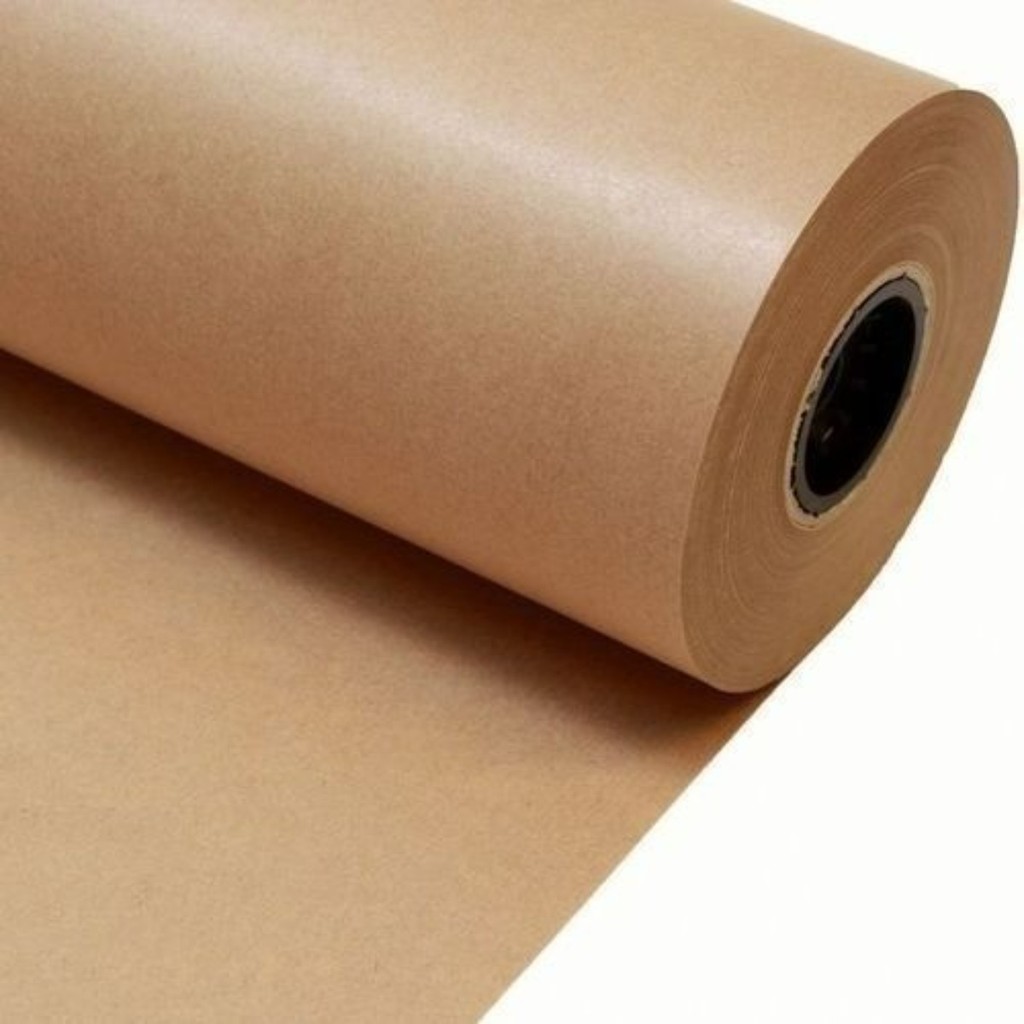 Bobina Papel Kraft 60cm x 150 Metros 80g Alta Resistência