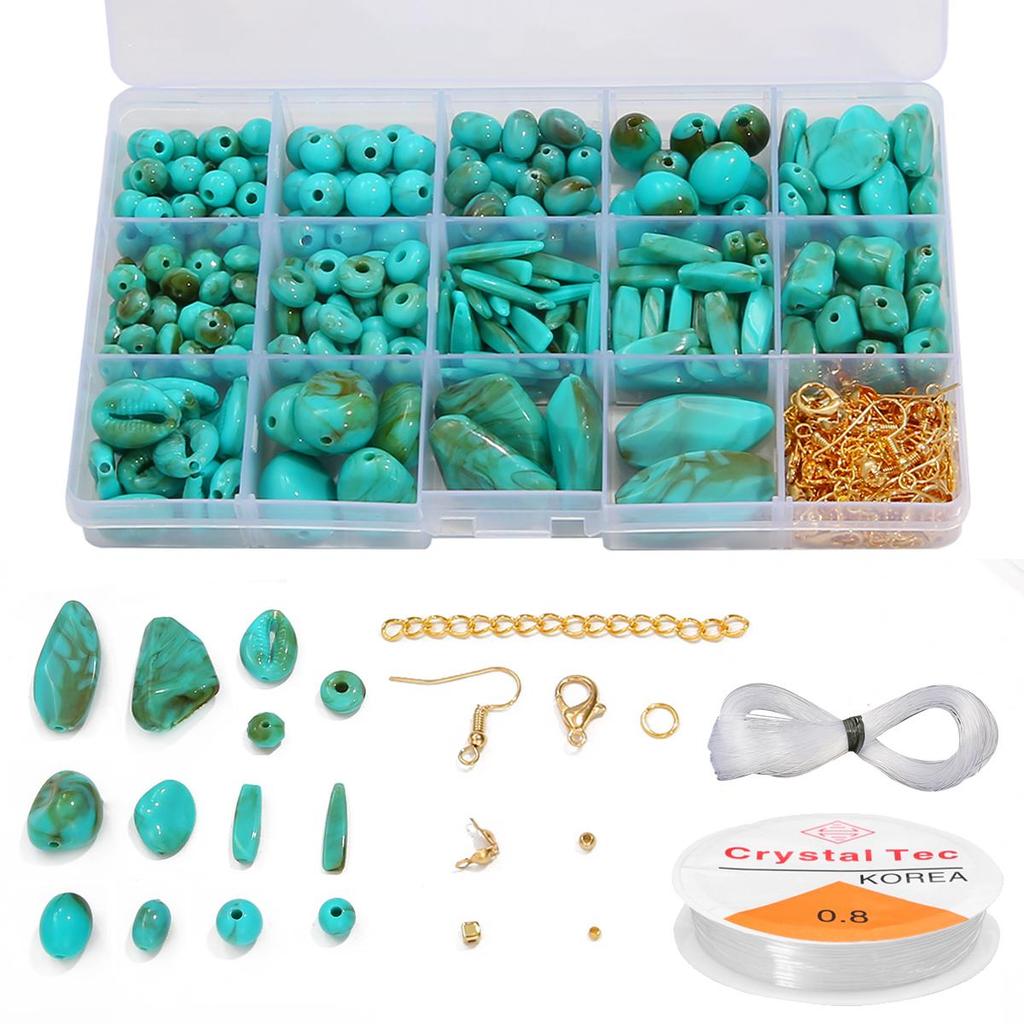Contas Turquesa Falsa Descobertas De Estilo Natural Para Colares DIY Pulseiras Pulseira Vintage