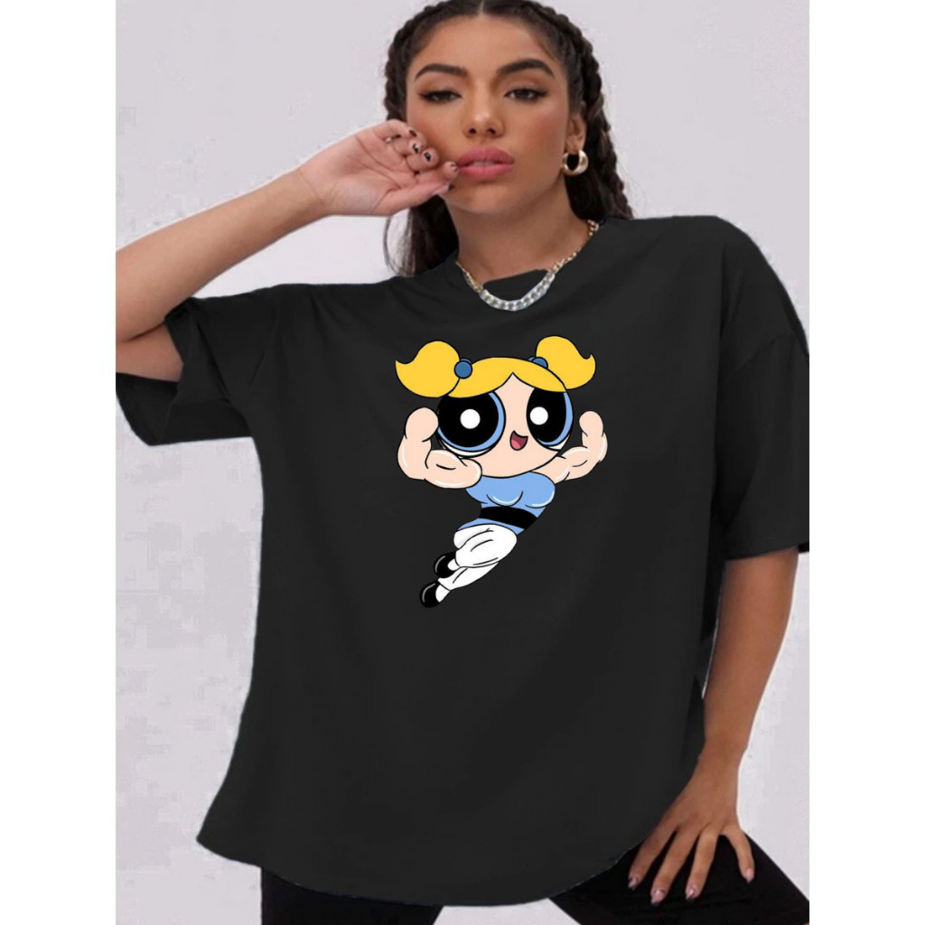 Camisa Camiseta Feminina Lançamento As Meninas Superpoderosas Lindinha Estampada
