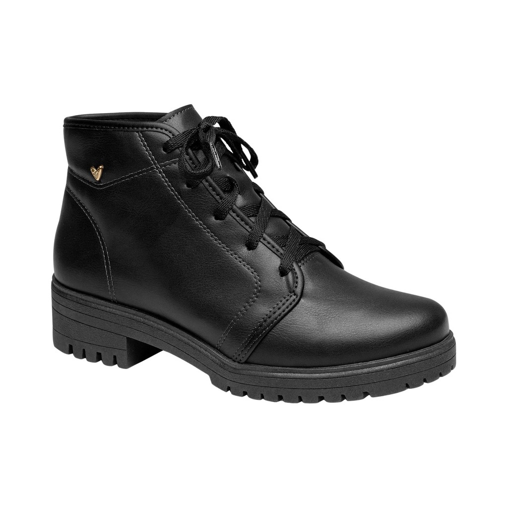 Bota Coturno Cano Curto Salto Bloco Feminina Mississipi