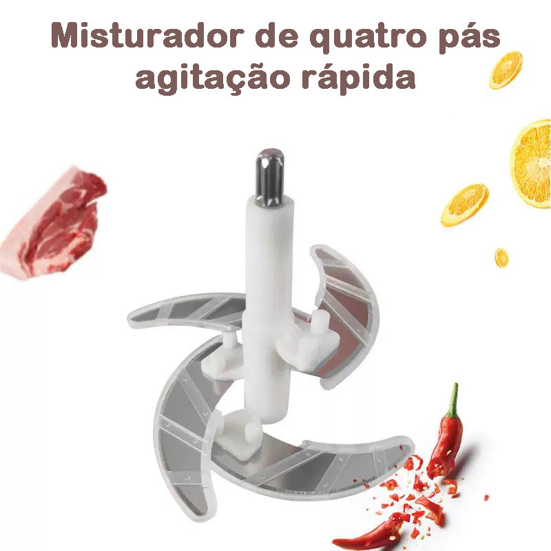 Cabeça de corte intercambiável poderoso moedor de carne 2L3L baixo triturador doméstico portátil