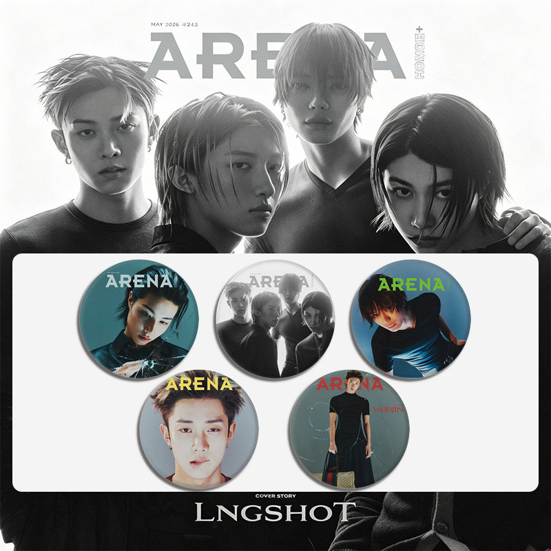Broche De Lagosta Com Distintivo De Lata Para Revista Kpop Idol LNGSHOT