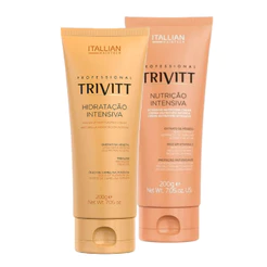 2 Máscaras Itallian Trivitt Hidratação + Nutrição Intensiva | Força, Brilho e Maciez