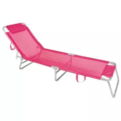 Cadeira Espreguiçadeira de Alumínio Mor, Rosa