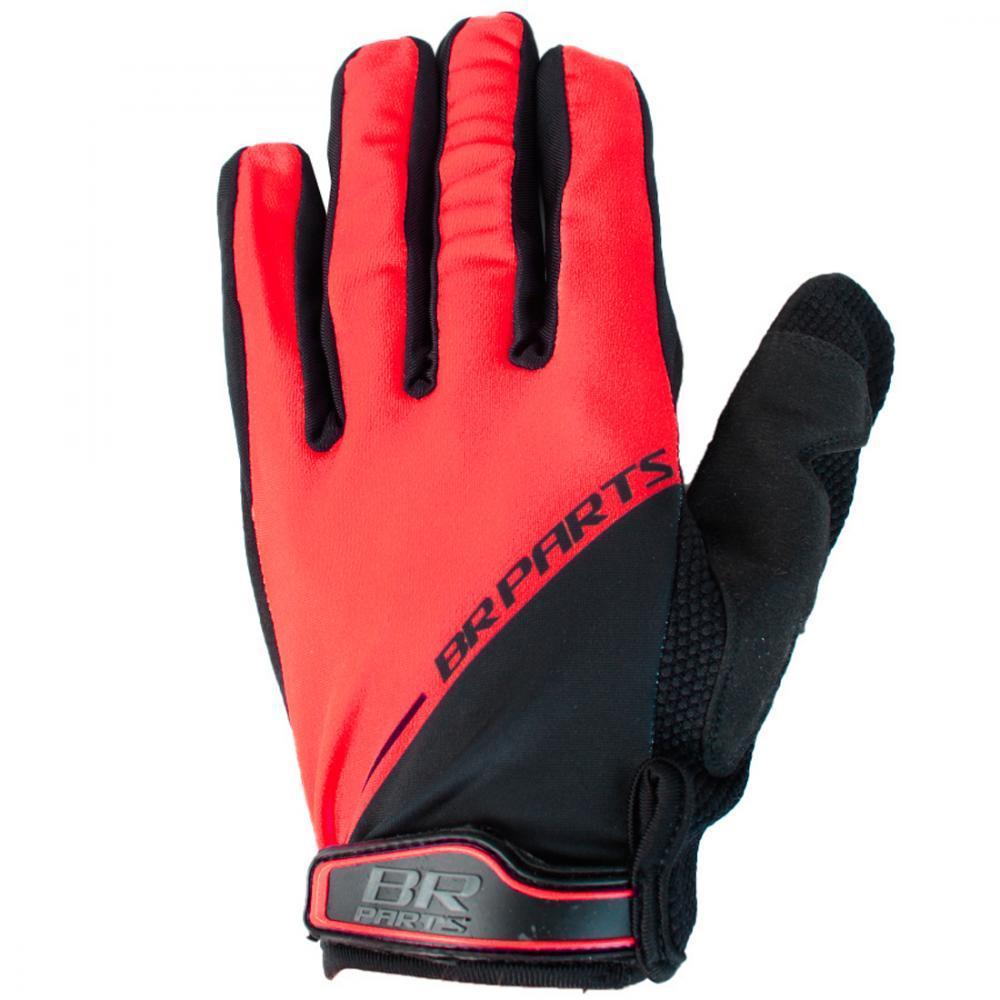 Luva BR Parts Core Solid Red/Black Motocross Trilha Enduro Velocross Motociclista